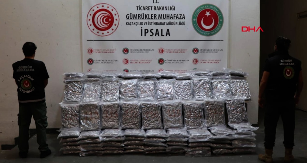 Ankara ve Hamzabeyli kapılarında 174 kilo uyuşturucu ele geçirildi
