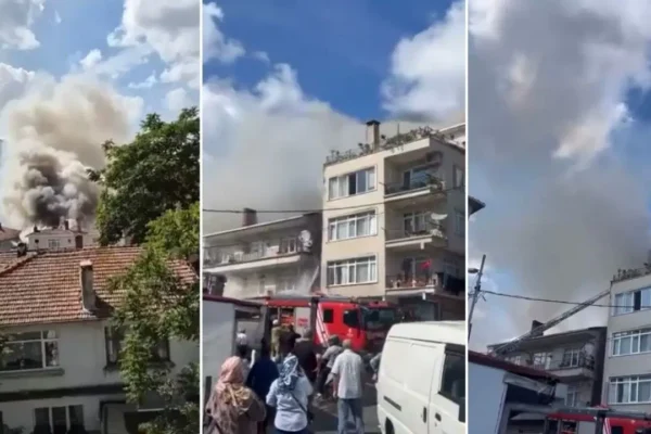 Sarıyer’de çatı yangını panik yarattı: Alevler park halindeki araca sıçradı